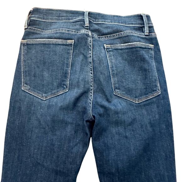 Frame Le High Skinny Distressed Dark Wash Jeans Womens Size 28 - Picture 5 of 7